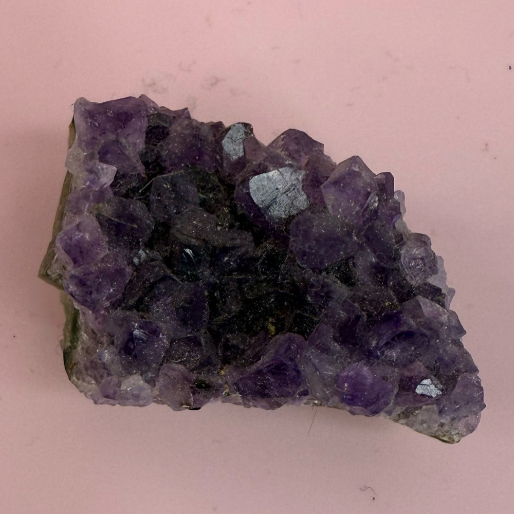 Natural Amethyst Crystal Cluster - Purple